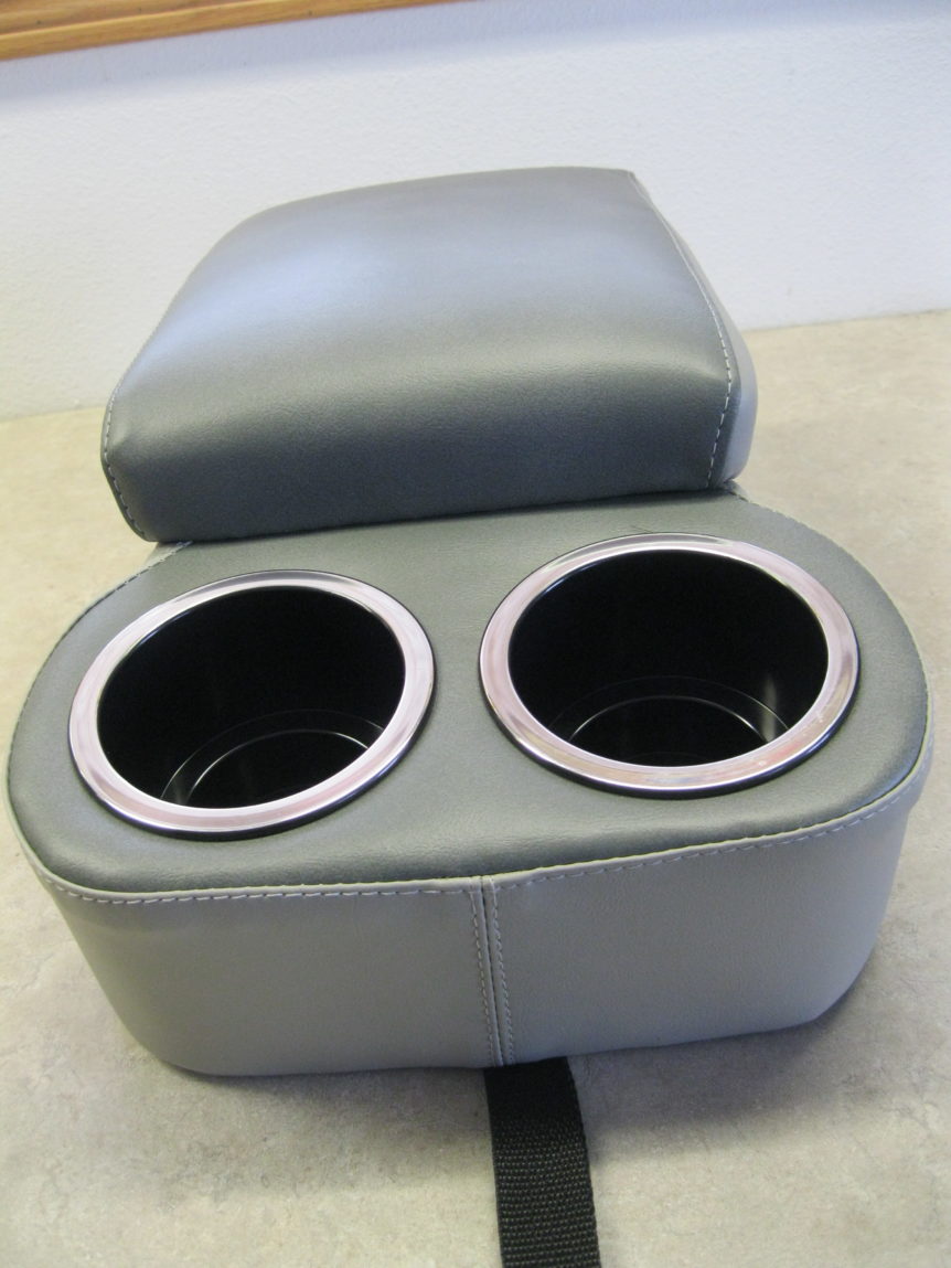 1955 1956 1957 Bench Seat ConsoleCup Holder, TwoTone Graphite