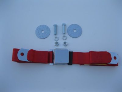 1955 1956 1957 Seat Belt, Rear, Red, Each Person