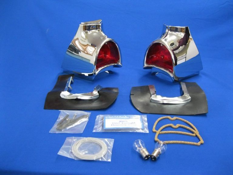 1957 Taillight Housing Dust Shields with Metal Retainers