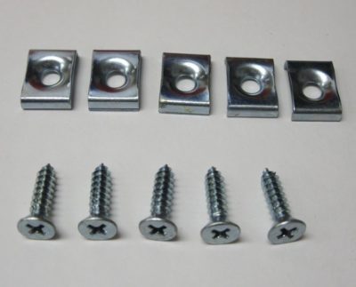 1957 Cowl Weatherstrip Clips and Screws